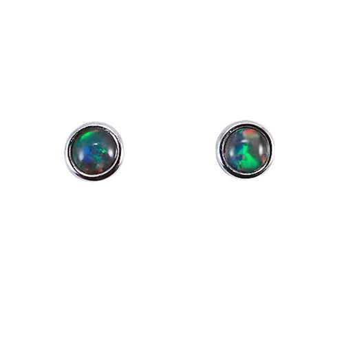 Sterling Silver Triplet Opal Earrings 4mmEZ-TR