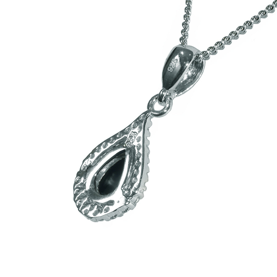 Triplet Opal Sterling Silver Necklace 76P-TR 8x5D