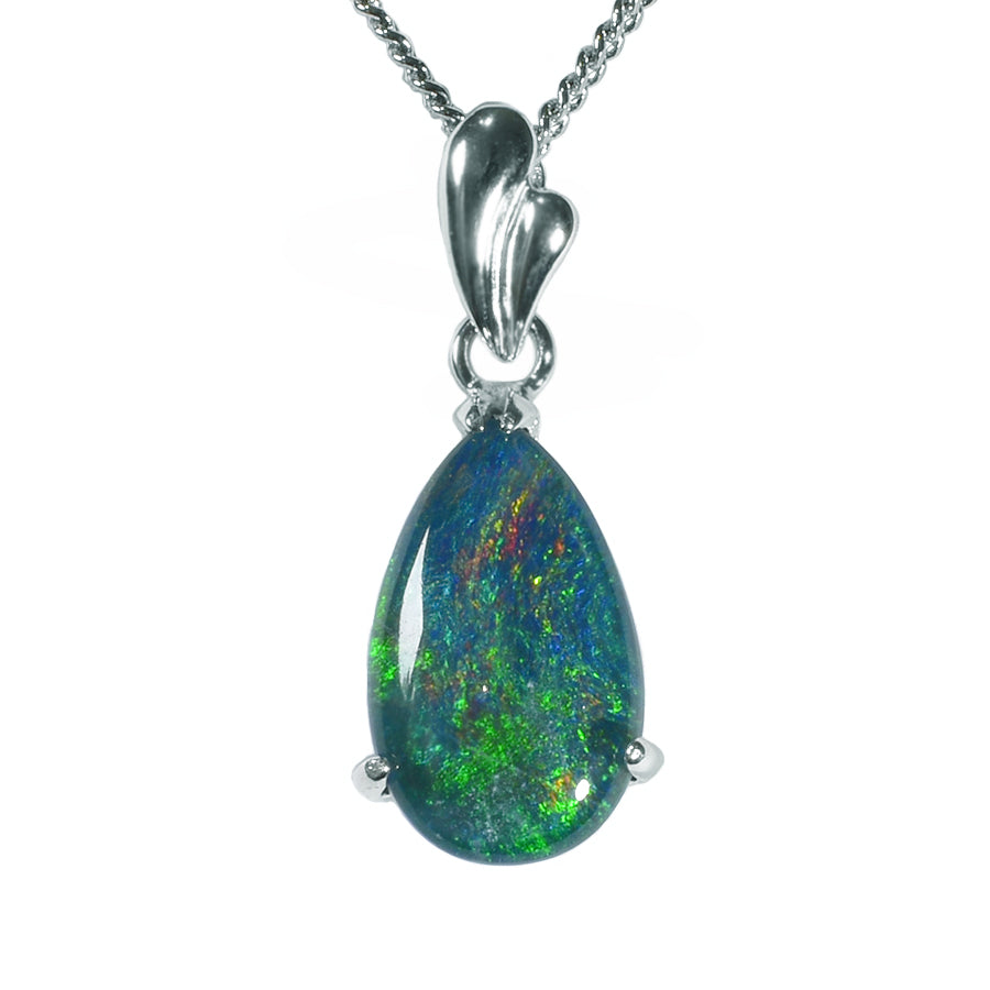 Triplet Opal Sterling Silver Necklace (80P-TR13x8D)