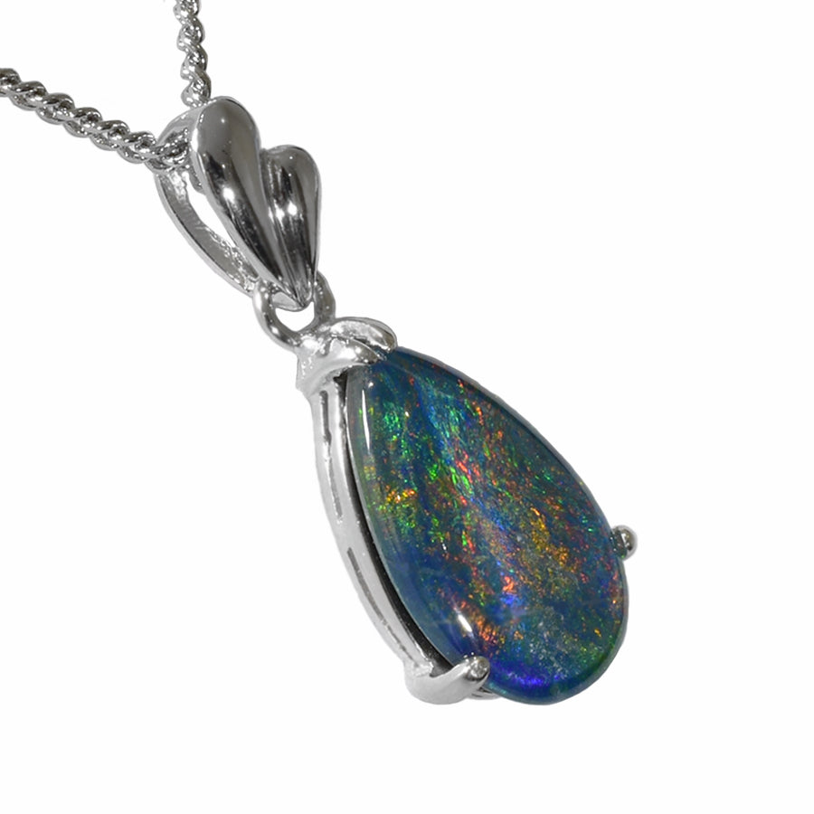 Triplet Opal Sterling Silver Necklace (80P-TR13x8D)