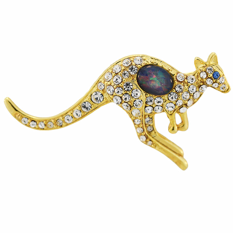 Kangaroo Brooch/Pin 18k Yellow GP HB0358TG(8x6)