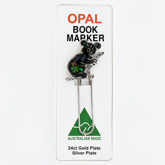Opal Slice Book Marker Silver Plated OSBM108R-medium koala